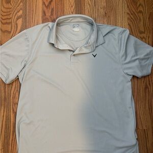 Callaway Light Gray Men’s Polo with Subtle Logo